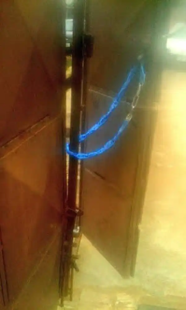 Hilarious!! LAWMA Officials Lock People In Their Homes For Not Paying Their Bills [See Photos]